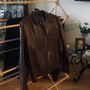 Beautiful brown leather Banana Republic jacket